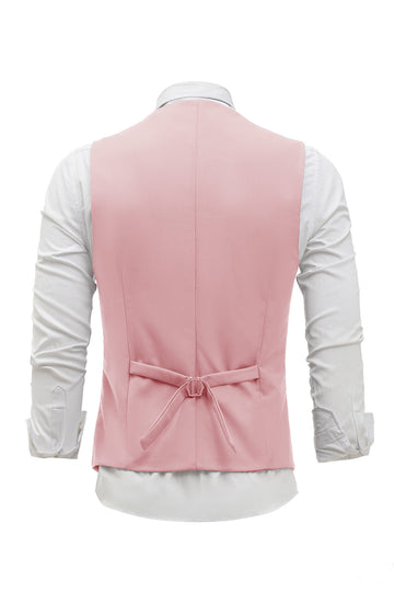 rosa single breasted sjal lapel menns dress vest